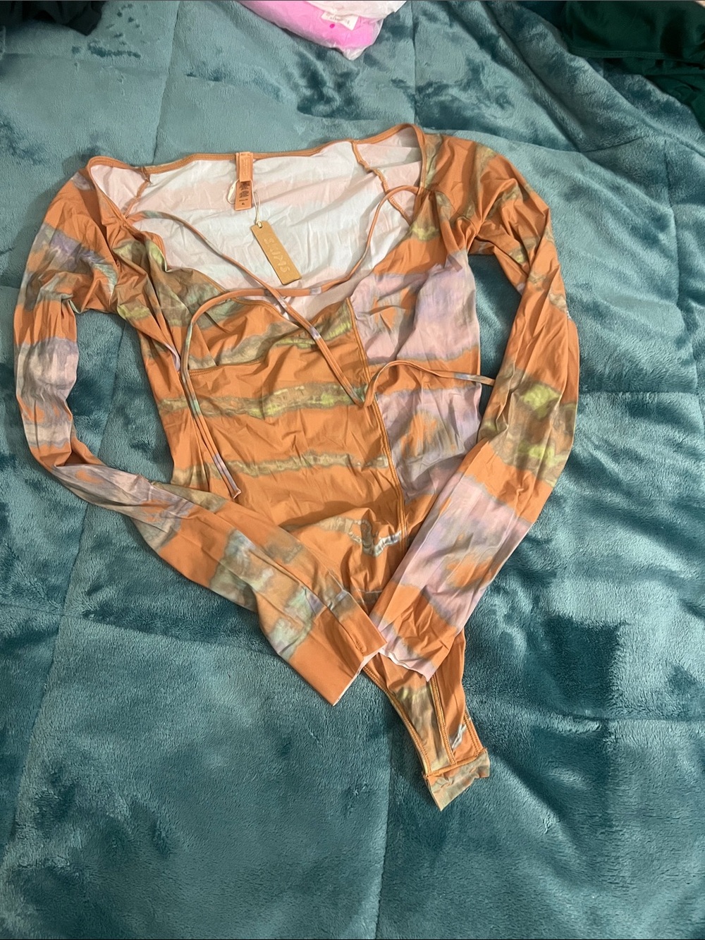 SKIMS Jelly Sheer Off The Shoulder Bodysuit